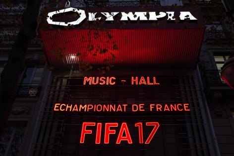  Paris, mardi 20 decembre 2016, l'Olympia. Phases finale de l'eChampionnat de France de FIFA17.
