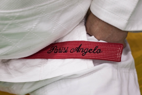  Angelo Parisi est ceinture blanche et rouge, 8e DAN.